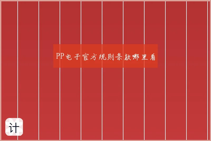 PP电子官方规则条款哪里看